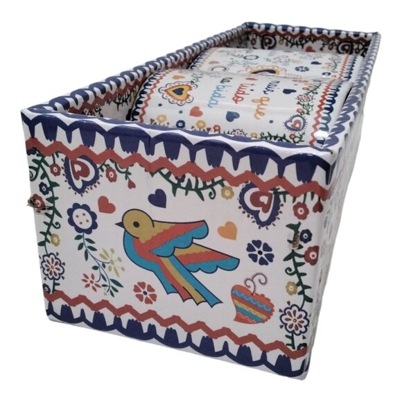 Portuguese "Love Handkerchief" Design Twin Mugs Set of 2 In Matching Gift Box - Picture 4 of 10